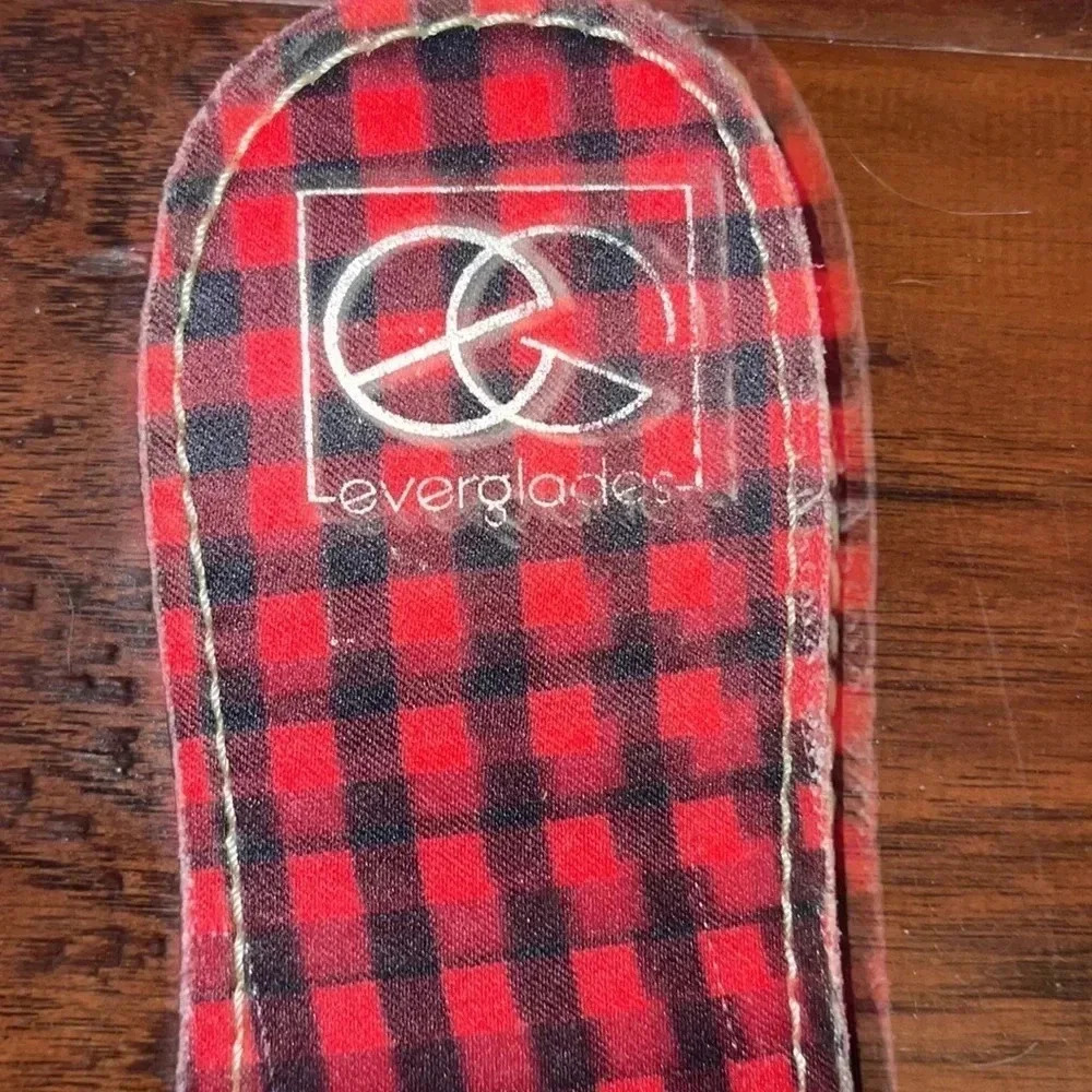 Everglades Buffalo Check Plaid Sandals 8 - Picture 3 of 4